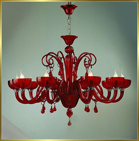 Murano Chandeliers Model: MD8010-10 RED